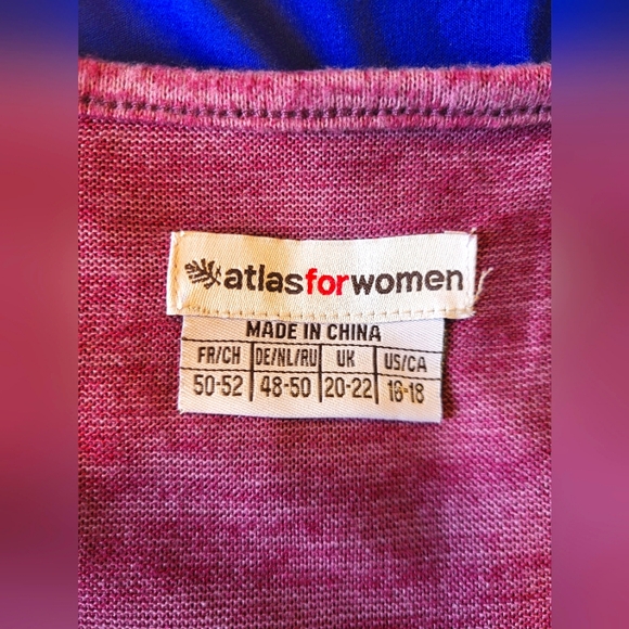 4 for $30 ๐ atlas for women fooler top with 3/4 length sleeves size 16-18 - Picture 3 of 7